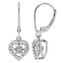 Hot Sales 925 Dangle Earring with Dancing Diamond Jewelry